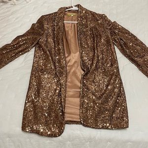 Champagne Sequin cardigan Gianni bini